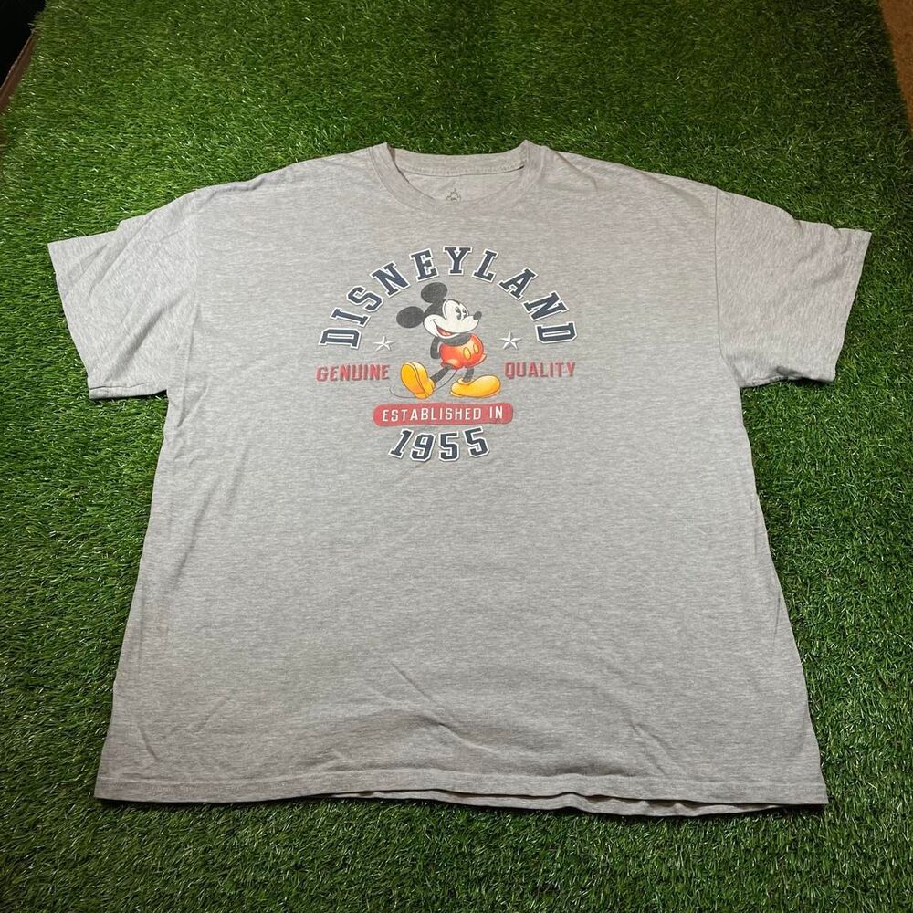 Retro Disney Mickey Mouse gray cotton & polyester t-shirt size 2XL